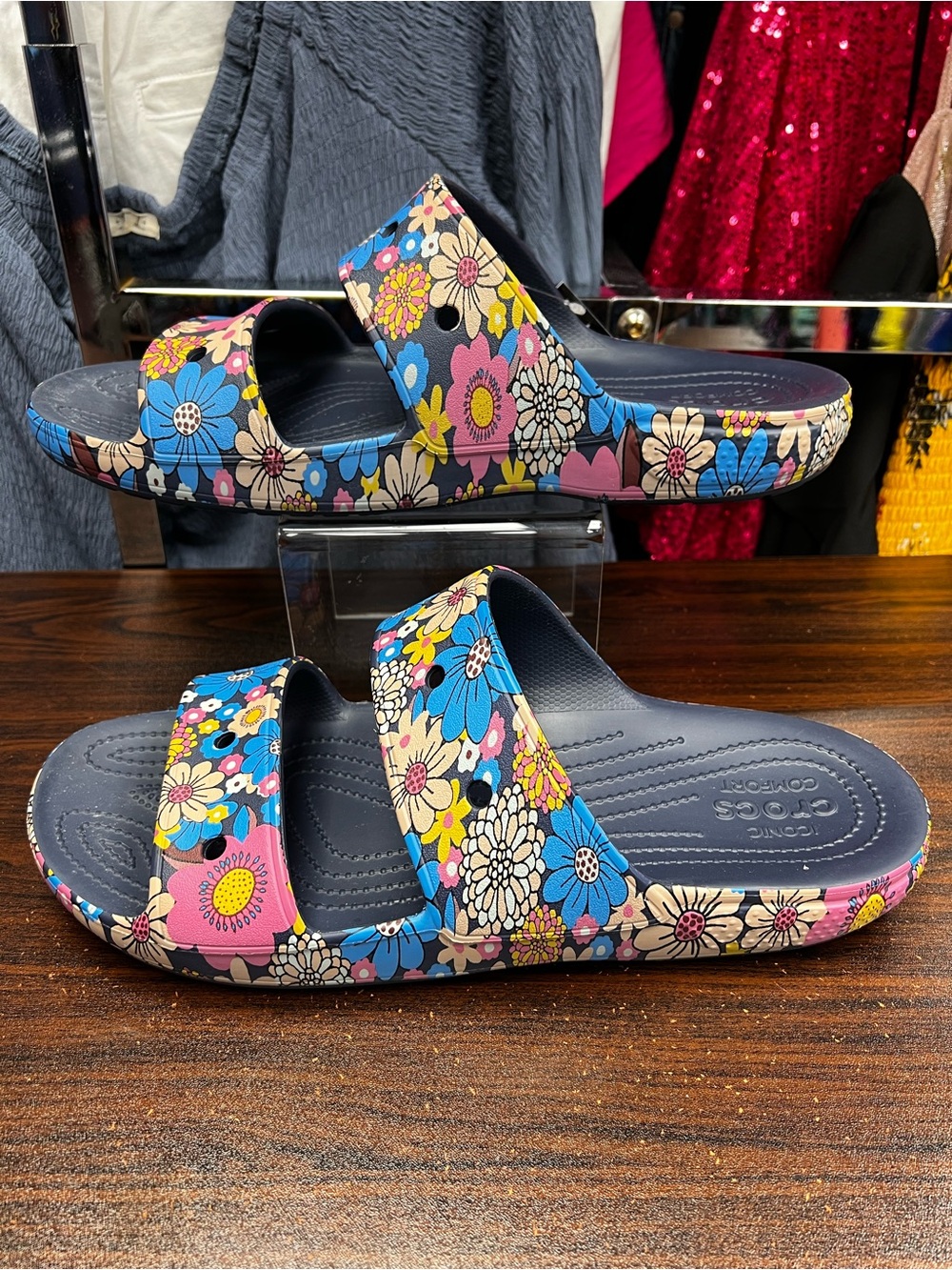 Crocs Retro Floral Sandals - Size 13